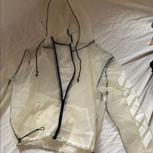 Clear rain jacket